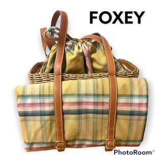 【今だけ！期間限定値下げ】美品！FOXEY フォクシー カゴバッグかごバッグ/ストローバッグ