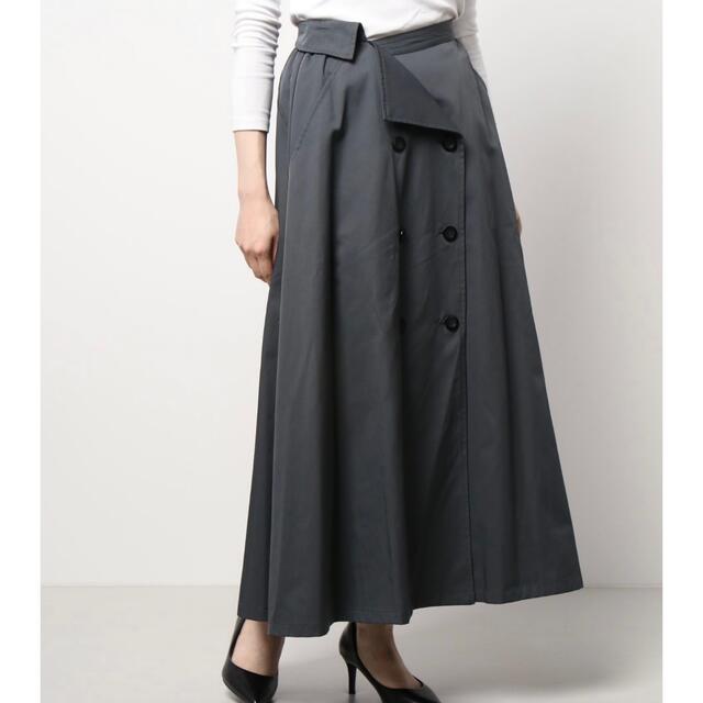 ASYMMETRY TRENCH SKIRT グレー Mサイズ 3