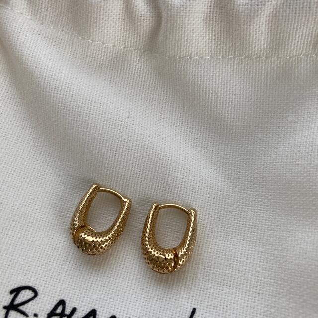 【R.ALAGAN】ララガンTINY TINY DOT PUFFY HOOPS