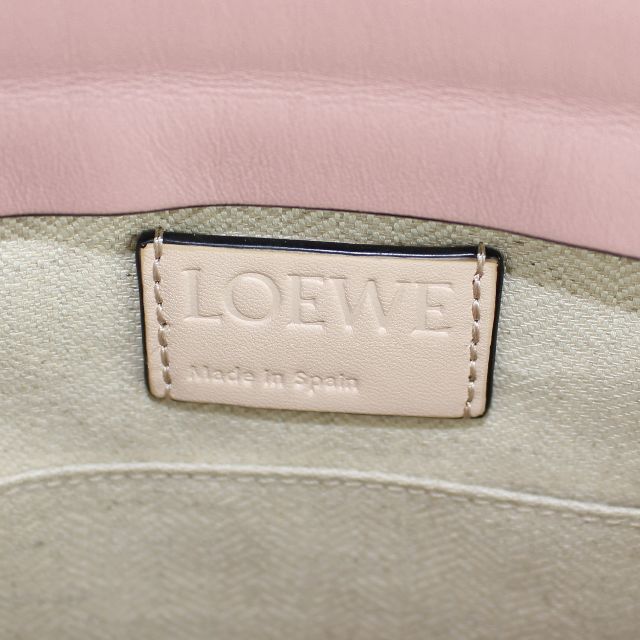 LOEWE(ロエベ)のLOEWE ロエベ Tポーチ ショルダーバッグ ピンク ベージュ レザー レディースのバッグ(ショルダーバッグ)の商品写真