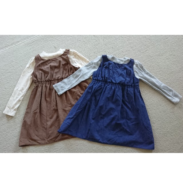 130cm ２着セット ワンピース キッズ/ベビー/マタニティのキッズ服女の子用(90cm~)(ワンピース)の商品写真