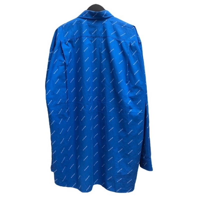バレンシアガ BALENCIAGA オールオーバーロゴ 長袖シャツ 長