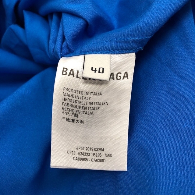 バレンシアガ BALENCIAGA オールオーバーロゴ 長袖シャツ 長