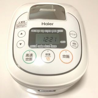 ハイアール(Haier)のHaierマイコンジャー炊飯器【美品】(炊飯器)