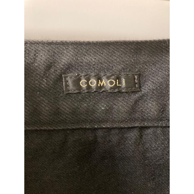 COMOLI(コモリ)のCOMOLI ベルテッドデニム ブラック 3 メンズのパンツ(デニム/ジーンズ)の商品写真