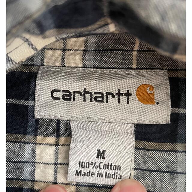carhartt(カーハート)のカーハート　シャツ　半袖　チェック　古着　ビンテージ メンズのトップス(シャツ)の商品写真