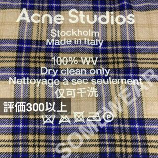 アクネストゥディオズ(Acne Studios)のAcne Studios Cassiar Check Logo Scarf (マフラー/ショール)