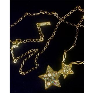 アナスイ(ANNA SUI)のアナスイ ⭐️パール & スター⭐️ダングル流星  ペンダント⭐️(ネックレス)