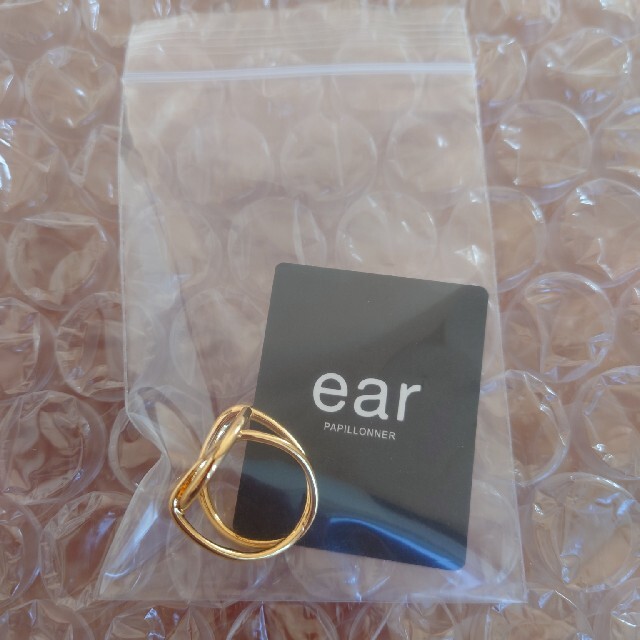 ear PAPILLONNER(イアパピヨネ)のスリーサークルリング イエローゴールド レディースのアクセサリー(リング(指輪))の商品写真