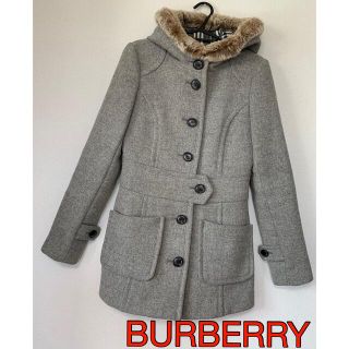 バーバリーブルーレーベル(BURBERRY BLUE LABEL)の☆BURBERRYファーコート38☆(トレンチコート)