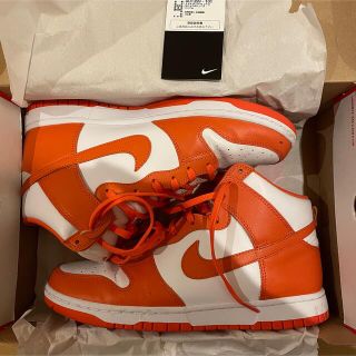 ナイキ(NIKE)のNIKE DUNK High orange blaze Syracuse(スニーカー)