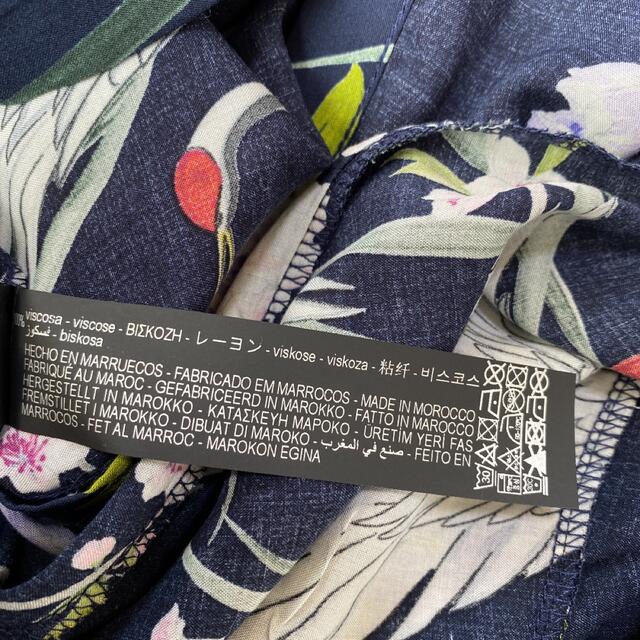 【新品未使用】ZARAザラ ロングワンピース マキシワンピ 鶴 和柄 レーヨン