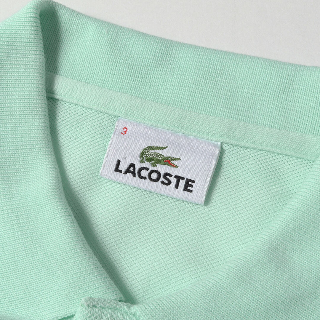 LACOSTE ラコステ ポロシャツ  グリーン ワンポイント 刺繍ワッペン