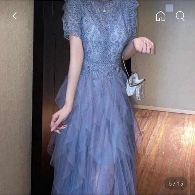 【新品】結婚式 ドレス お呼ばれ レディースのフォーマル/ドレス(ロングドレス)の商品写真