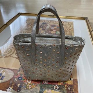 ジミーチュウ(JIMMY CHOO)のJIMMY CHOO スタッズ　ハンドバッグ(ハンドバッグ)