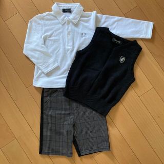 コムサイズム(COMME CA ISM)のコムサイズム　男の子フォーマル3点セット　90(ドレス/フォーマル)