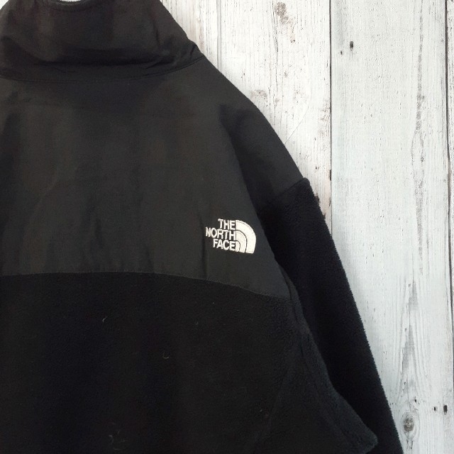 US規格ノースフェイスデナリジャケット黒ブラックポーラテック刺繍ロゴS~M