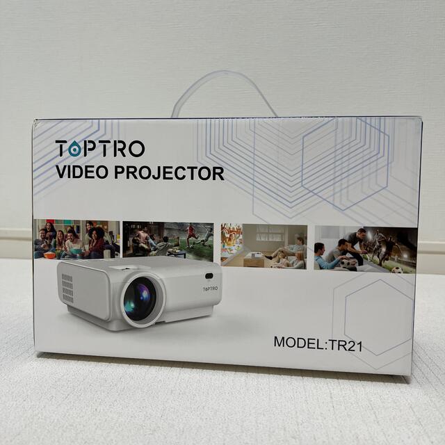 値下げ！！toptro TOPTRO プロジェクター  TR21 スマホ/家電/カメラのテレビ/映像機器(プロジェクター)の商品写真