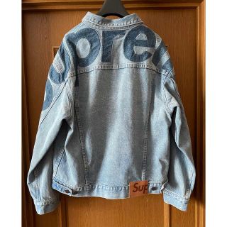 シュプリーム(Supreme)のSupreme Inset Logo Denim Trucker Jacket(Gジャン/デニムジャケット)