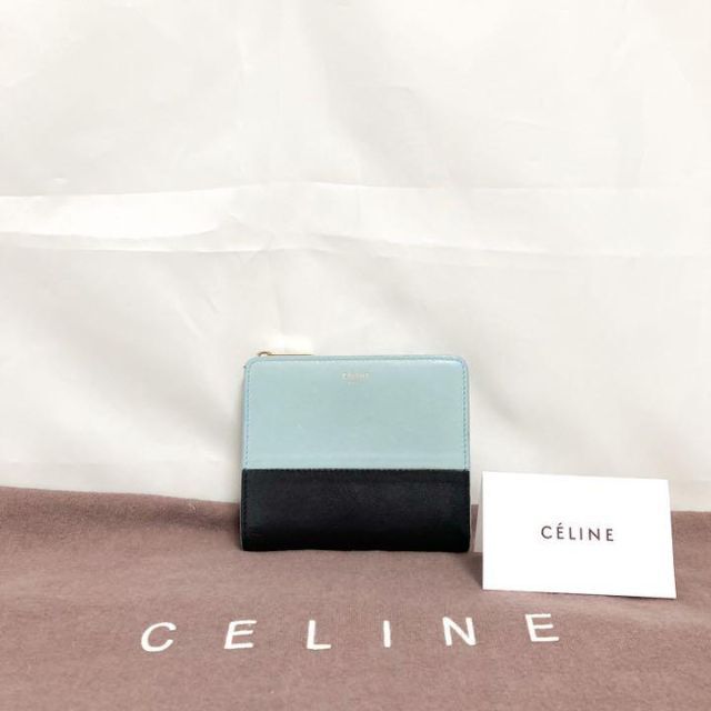 celine(セリーヌ)のCELINE セリーヌ コンパクトウォレット バイカラー ラウンドジップ レディースのファッション小物(財布)の商品写真