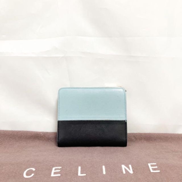 celine(セリーヌ)のCELINE セリーヌ コンパクトウォレット バイカラー ラウンドジップ レディースのファッション小物(財布)の商品写真