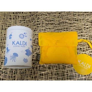 カルディ(KALDI)のカルディ  コーヒーキャニスター缶　エコバッグ付(容器)
