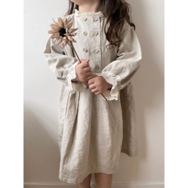 anggo mochachip dress ワンピース キッズ/ベビー/マタニティのキッズ服女の子用(90cm~)(ワンピース)の商品写真