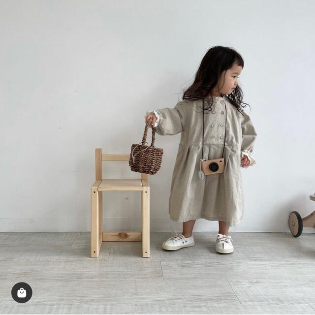 anggo mochachip dress ワンピース キッズ/ベビー/マタニティのキッズ服女の子用(90cm~)(ワンピース)の商品写真