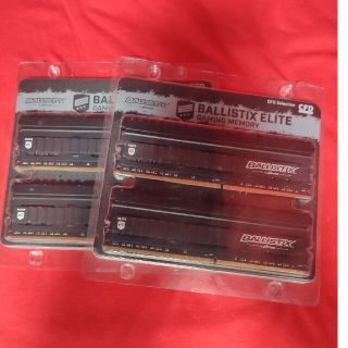 バリスティクス(BALLISTICS)のBALLISTIX ELETE DDR4 3600MHz 8GB×2 2セット(PCパーツ)