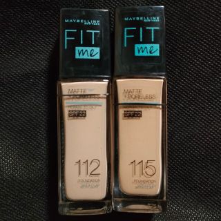 メイベリン(MAYBELLINE)のメイベリン　フィットミーリキッドファンデーションR112R115(ファンデーション)