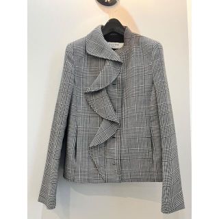 ヴァレンティノ(VALENTINO)のヴァレンティノ　ジャケット　千鳥格子　新品同様　値下げ(ノーカラージャケット)