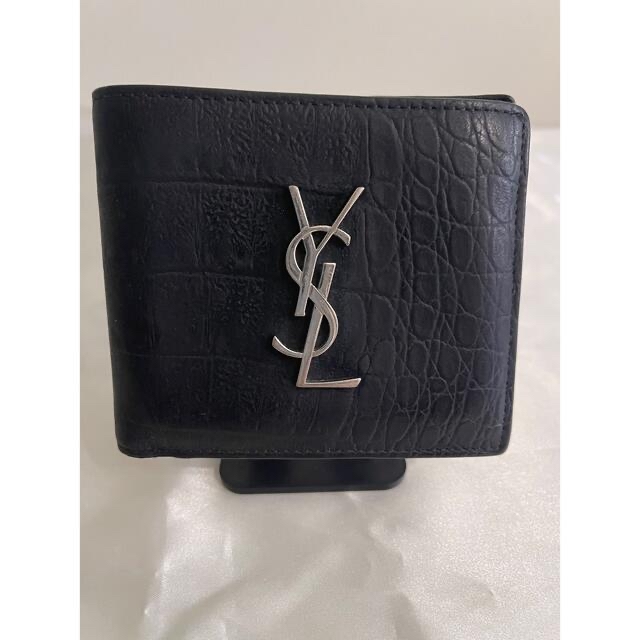 【美品】Saint Laurent  二つ折り財布　カサンドラ　セール割