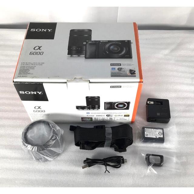 ☆良品☆ SONY ILCE-6000Y α6000 ダブルズームレンズキットの通販 by