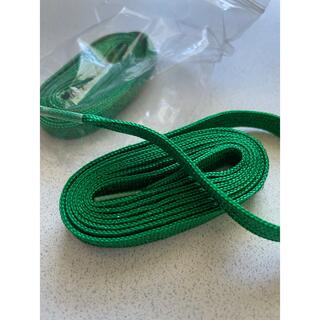 靴紐　　２本　　緑　グリーン(その他)