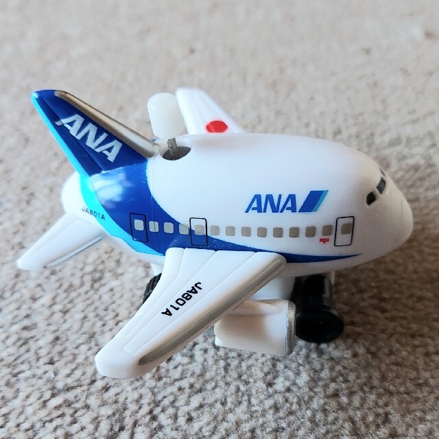 おもちゃ 飛行機 ゼンマイ JAL JA787J、ANA JA801A