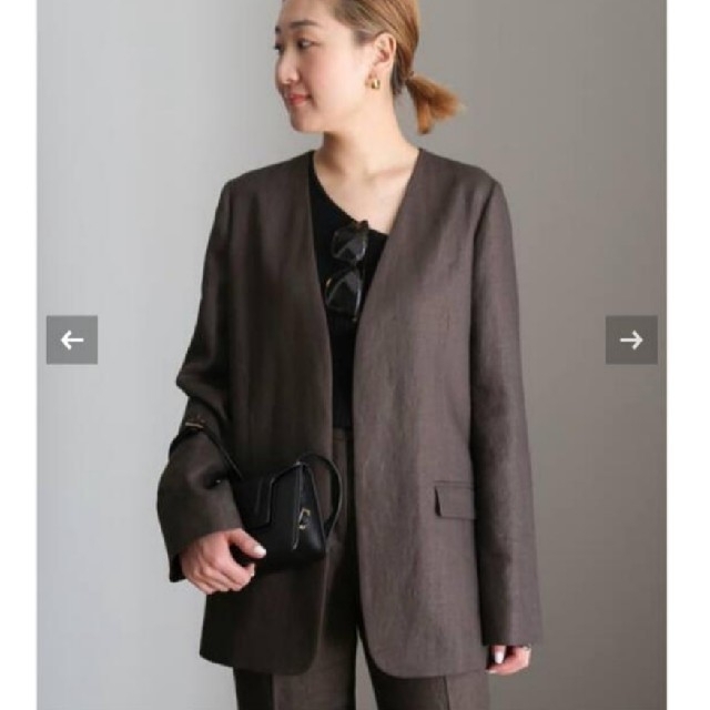 今季★Deuxieme Classe Linen Collarless ブレザー - 2