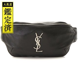 サンローラン(Saint Laurent)のサンローラン　ベルトバッグ・モノグラム　590076　ブラック　レザー【205】(ボディバッグ/ウエストポーチ)