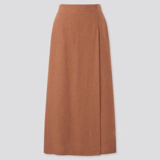 ユニクロ(UNIQLO)の【タグなし新品】UNIQLO ユニクロ リネンレーヨンナロースカート (ロングスカート)