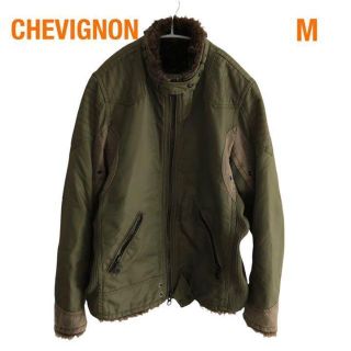 希少　CHEVIGNON　シェビニオンフライトジャケットma1タイプブルゾン