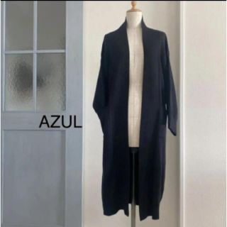 アズールバイマウジー(AZUL by moussy)の◻️AZUL 着物スリーブ ロングカーディガン 黒◻️(カーディガン)