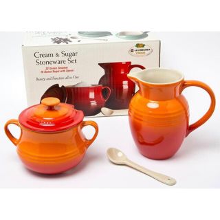 ルクルーゼ(LE CREUSET)のル・クルーゼ Cream＆Sugarクリーマー＆シュガーポット　スプーン付(食器)