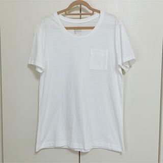 ムジルシリョウヒン(MUJI (無印良品))の無印良品　レディース　Tシャツ　コットン　Lサイズ　ホワイト(Tシャツ/カットソー(半袖/袖なし))