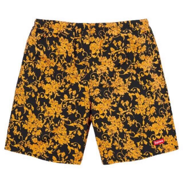 Supreme Nylon Water Short Black Floral L - ショートパンツ