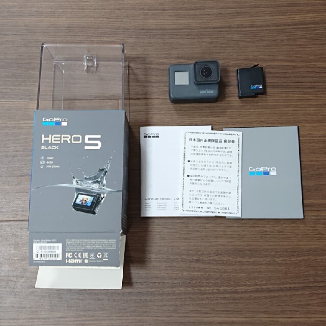 GoPro(ゴープロ)のGoPro HERO5 BLACK スマホ/家電/カメラのカメラ(コンパクトデジタルカメラ)の商品写真