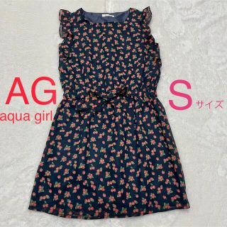 エージーバイアクアガール(AG by aquagirl)のAG ノースリーブワンピース　ベリー柄(ミニワンピース)