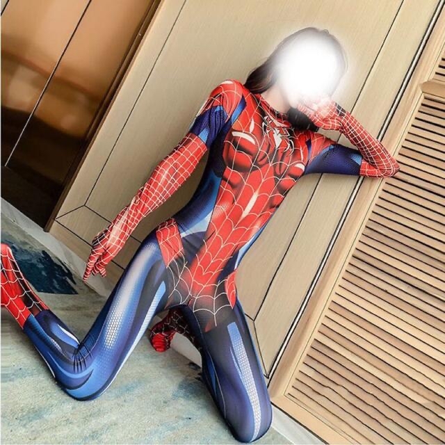 アメイジングスパイダーマン1 全身フル加工スーツ シェルマスク付属 