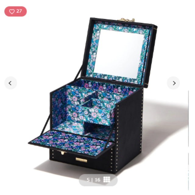 ANNA SUI(アナスイ)のフランフラン  ANNA SUI マルチボックス ダークレッド インテリア/住まい/日用品の収納家具(ケース/ボックス)の商品写真