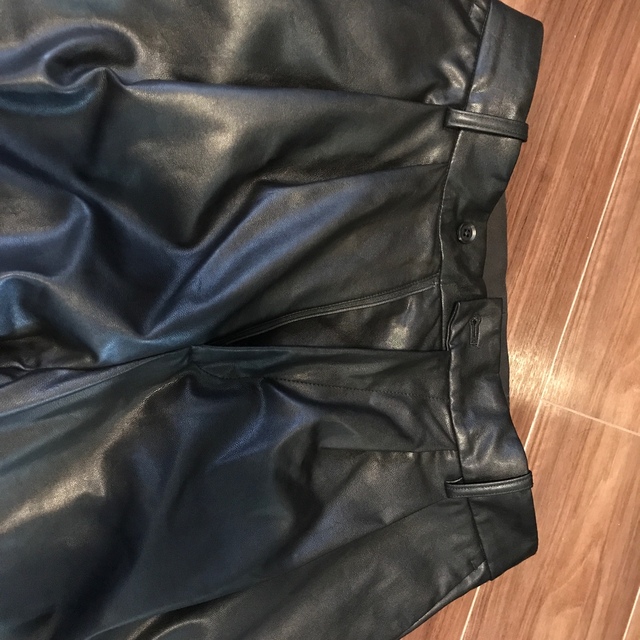 FAKE LEATHER TROUSERS