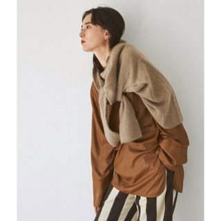 トゥデイフル(TODAYFUL)の【美品】定価￥15400 TODAYFUL スタンドカラーチュニックブラウス(シャツ/ブラウス(長袖/七分))