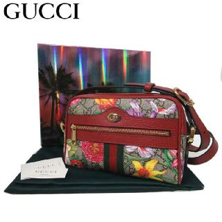 グッチ(Gucci)のGucci　グッチ　ショルダー　お財布ショルダー　フローラ　ミニ　新品　GG柄(ショルダーバッグ)